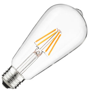 4.5 120 volt watt ST19 Medium Screw Base 2700K Warm White LED Light Bulb 1
