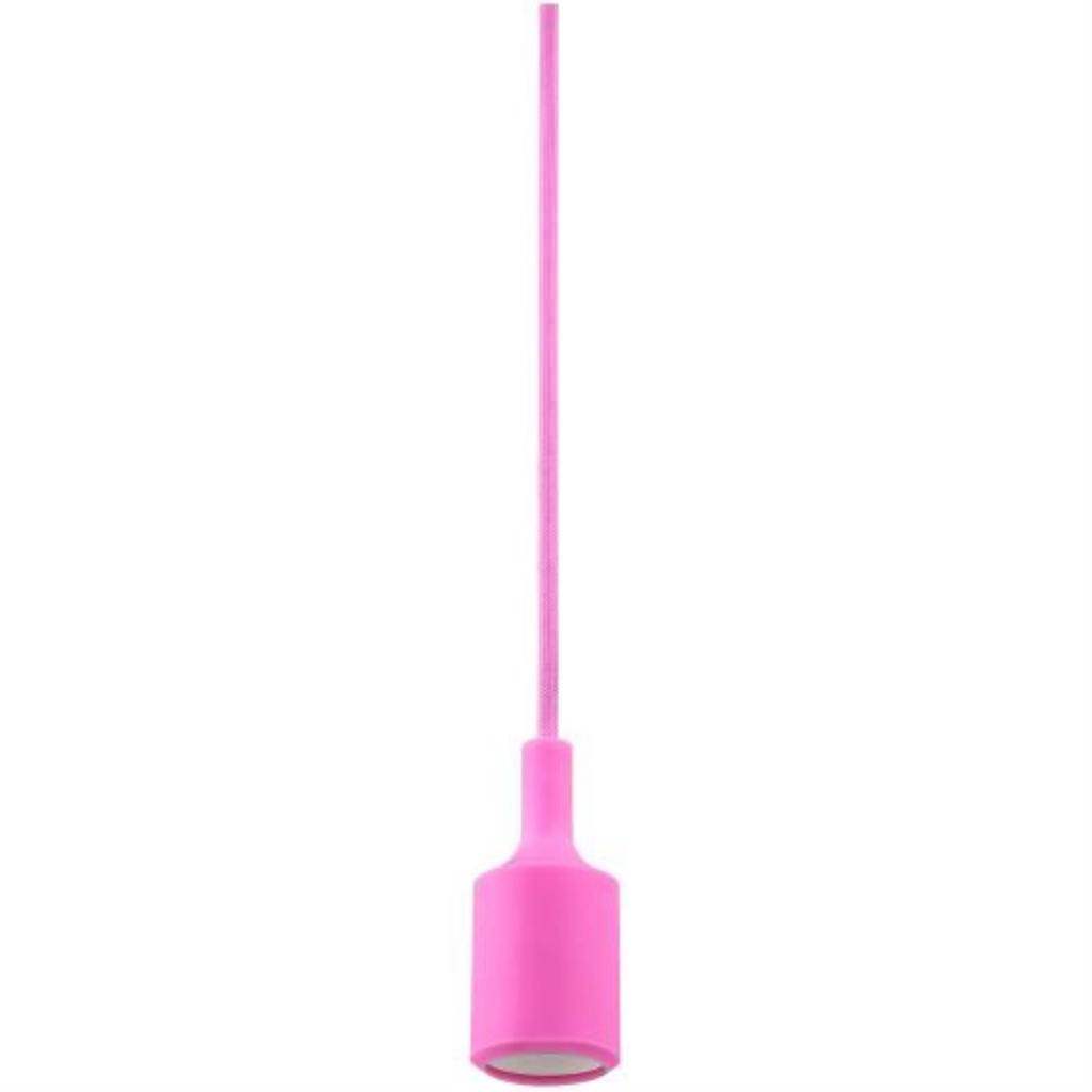1 Lamp 40 watt 120 volt Medium Screw Pink Pendant Fixture 1