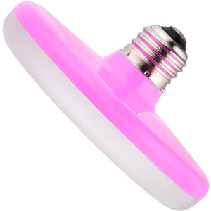 7 watt 120 volt UFO Medium Screw Base 3000K Pink Dimmable LED 1
