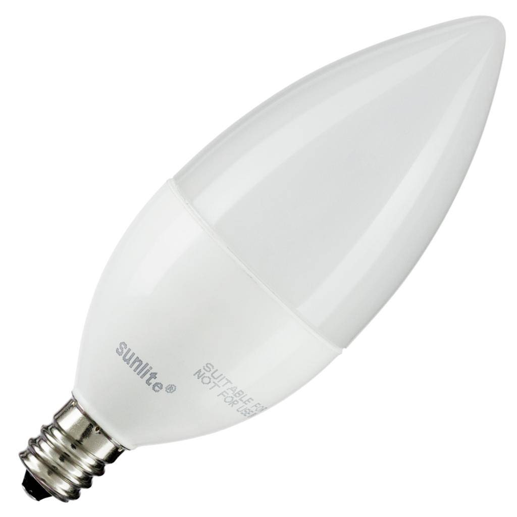 4.5 watt 120 volt B11 Candelabra Screw Base 4000K Cool White LED Light Bulb 1