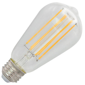 6 watt 120 volt S19 Medium Screw Base 2700K Warm White LED Light Bulb 1