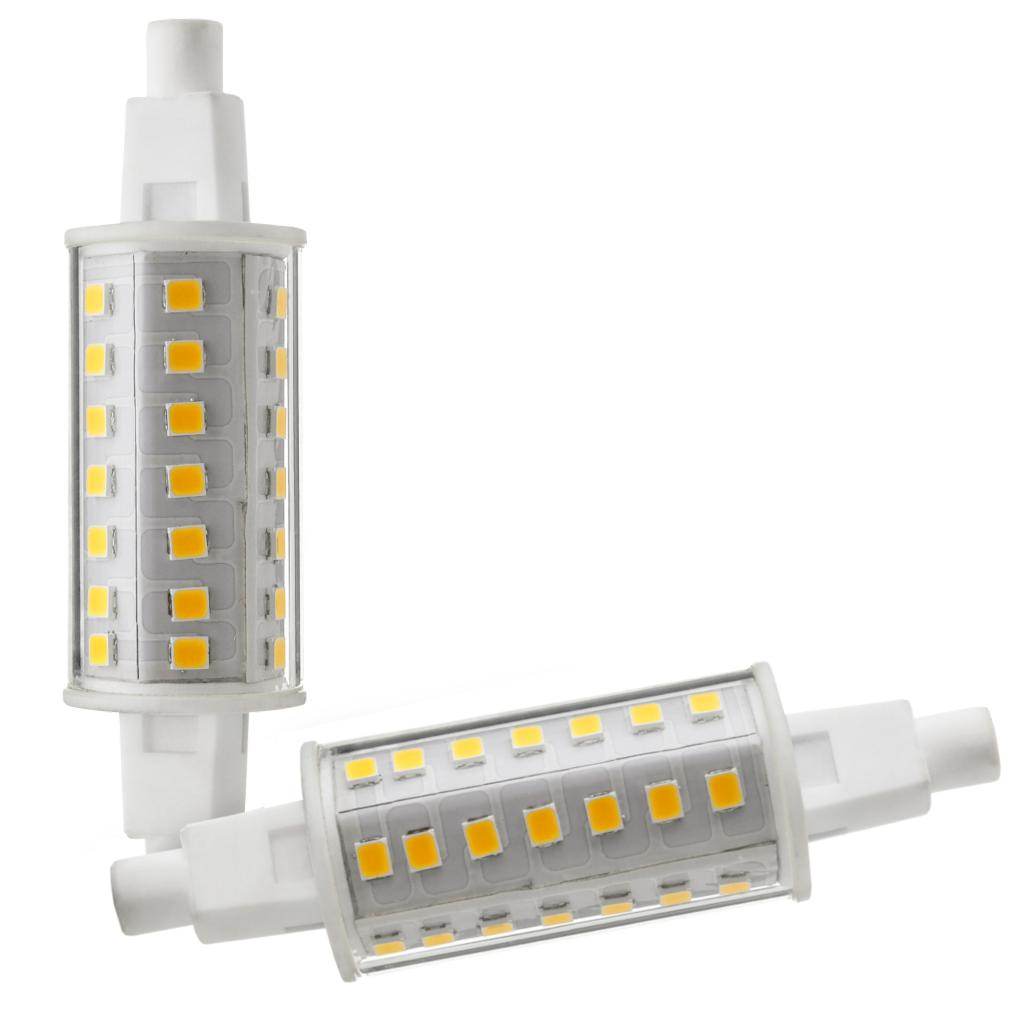 4.5 watt 120 volt T8 Recessed Single Contact Base 3000K Natural White Double Ended LED Light Bulb (2 Pack) 1