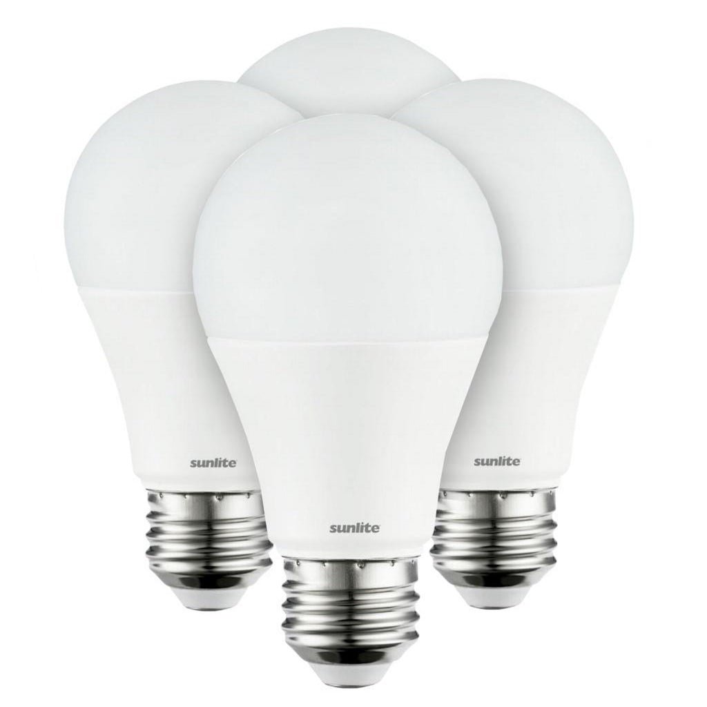 9 watt 120 volt A19 Medium Screw Base 6500K Daylight LED Light Bulb (4 Pack) 1