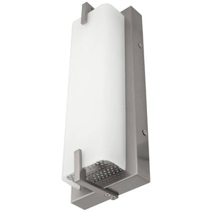 15 watt 120 volt 3000K Natural White Brushed Nickel LED Wall Scone Light Fixture 1