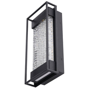 10 watt 120 volt CCT Selectable Textured Black LED Wall Sconce Light Fixture 1