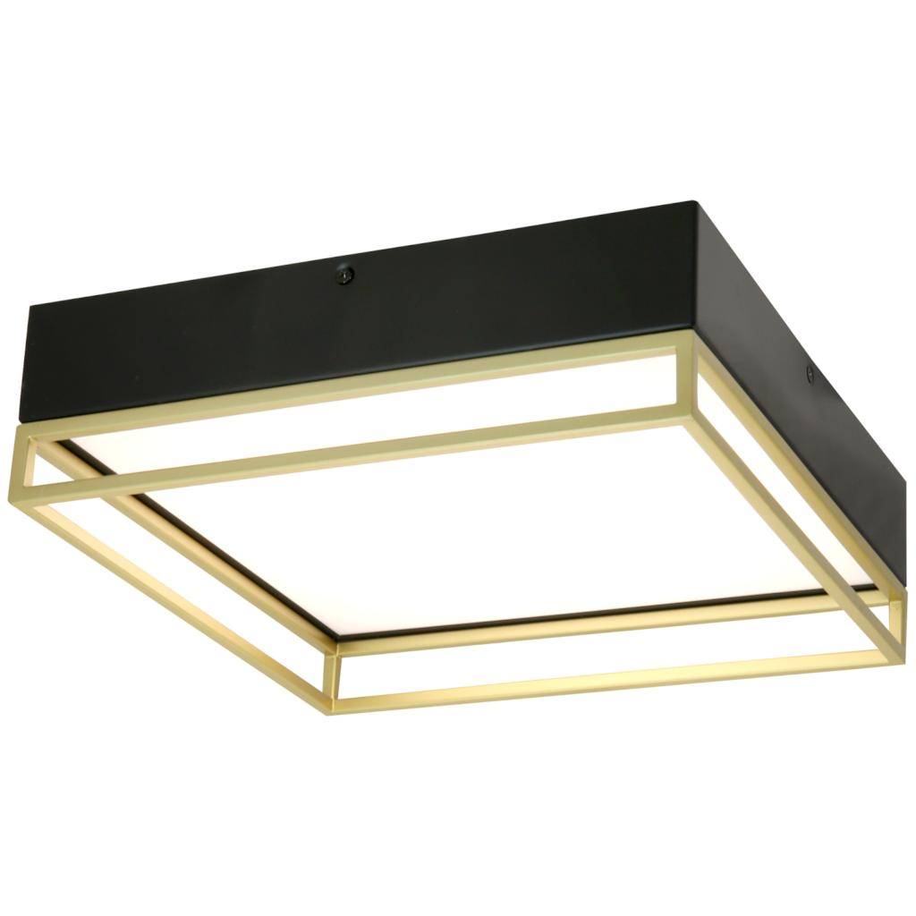 13" 20 watt 120 volt CCT Selectable Black/Gold LED Ceiling Fixture 1