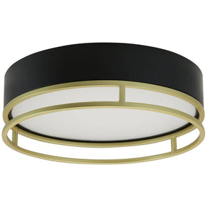 13" 20 watt 120 volt CCT Selectable Black/Gold LED Ceiling Light Fixture 1