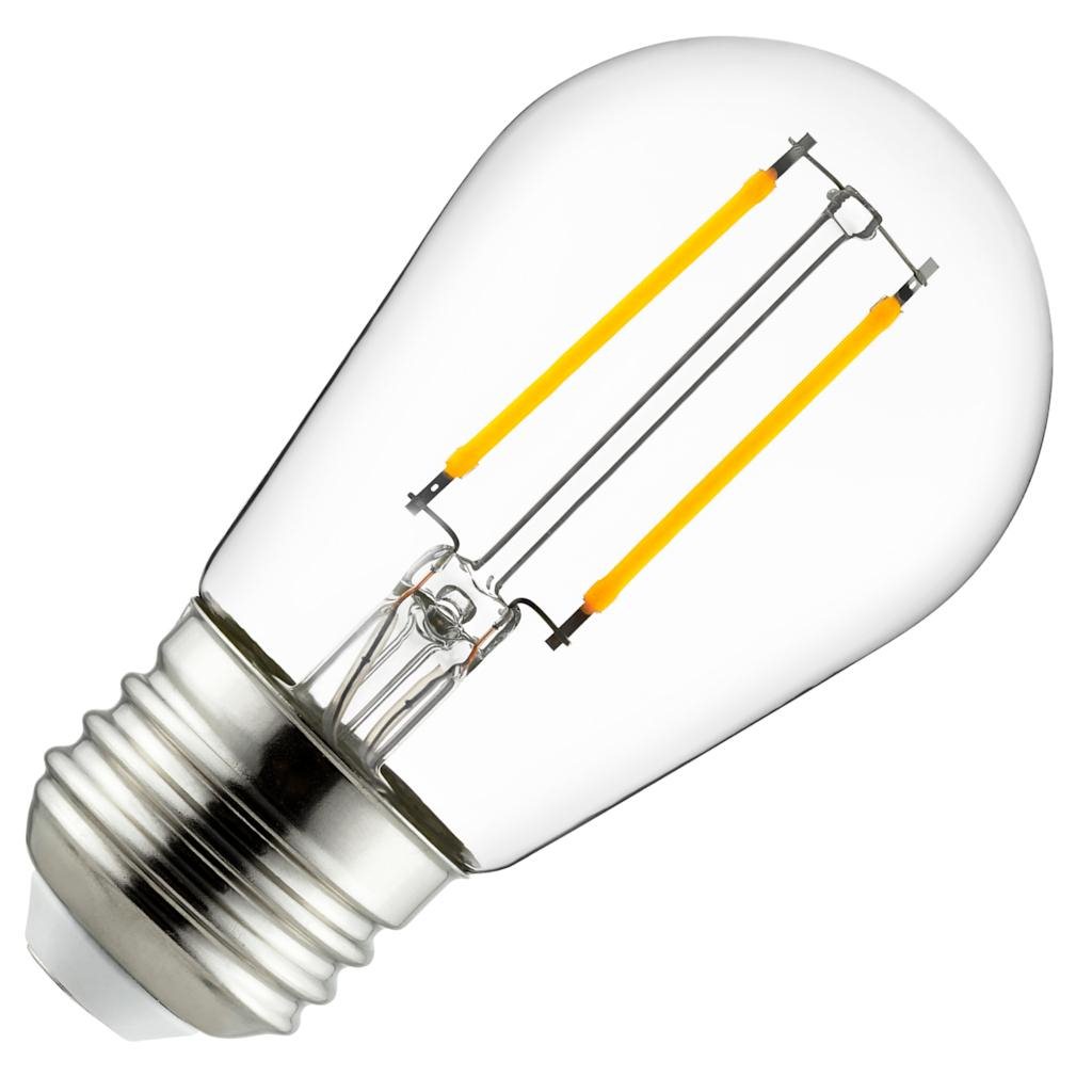2 watt 120 volt S14 Medium Screw Base 2700K Warm White LED Light Bulb 1