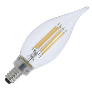 5.5 watt 120 volt CA11 Candelabra Screw Base 3000K Natural White Clear LED Light Bulb 1