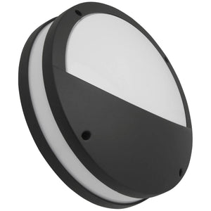 20 watt 120 volt CCT Selectable Textured Black Round LED Light Fixture 1