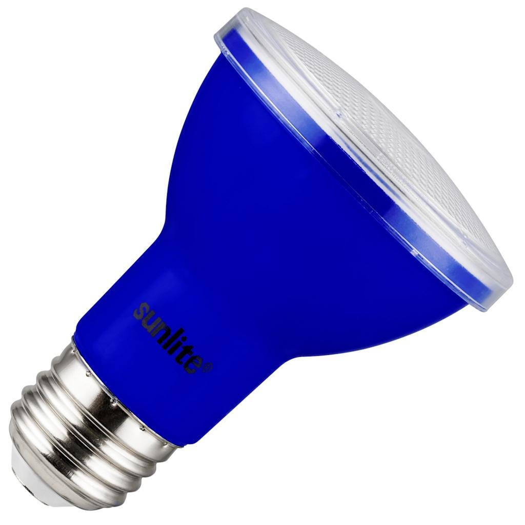 3 watt 120 volt PAR20 Medium Screw Base Blue LED Light Bulb 1