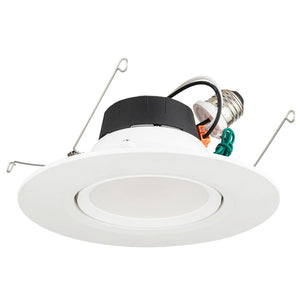 5-6" 11 watt 120 volt CCT Selectable Medium Screw Base White LED Recessed Downlight 1