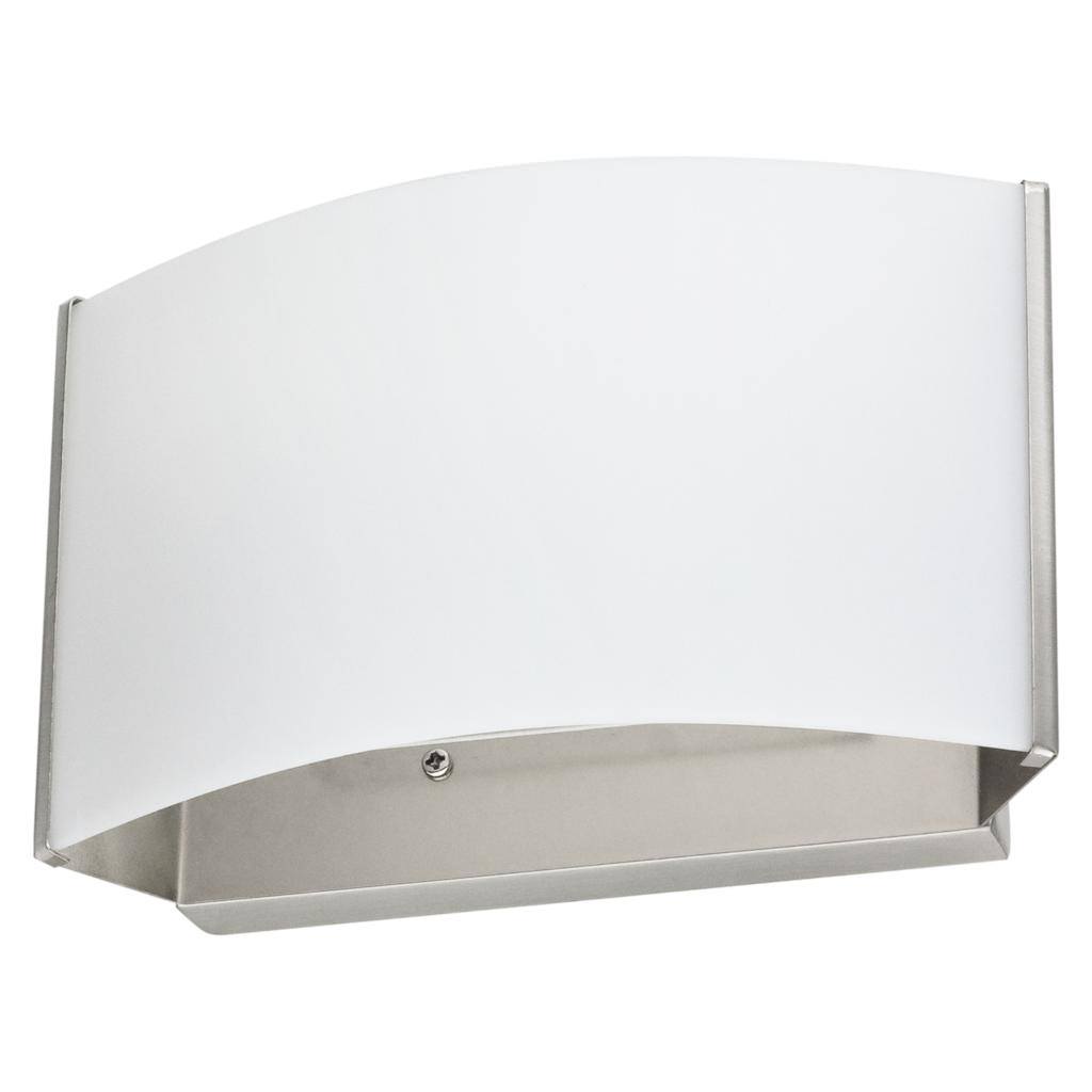 10 watt 120 volt CCT Selectable Brushed Nickel LED Wall Sconce Light Fixture 1