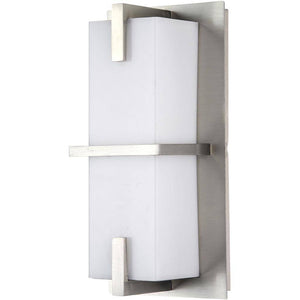 12 watt 120 volt CCT Selectable Brushed Nickel LED Wall Sconce Fixture 1