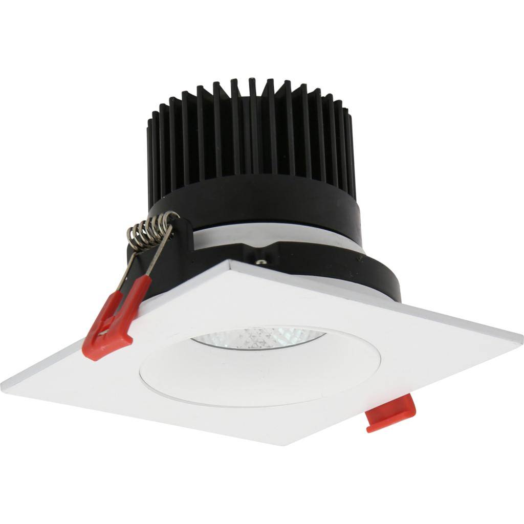 3.5" 12 watt 120 volt CCT Selectable Square White Gimbal 1