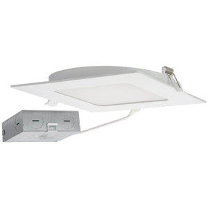 6" 12 watt 120 volt CCT Selectable White Square LED Recessed Downlight 1