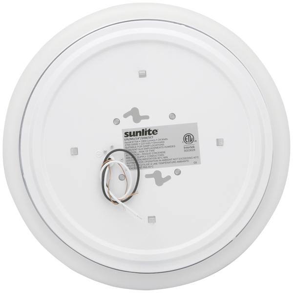 24 watt 120 volt Brushed Nickel CCT Selectable LED Light Fixture 2