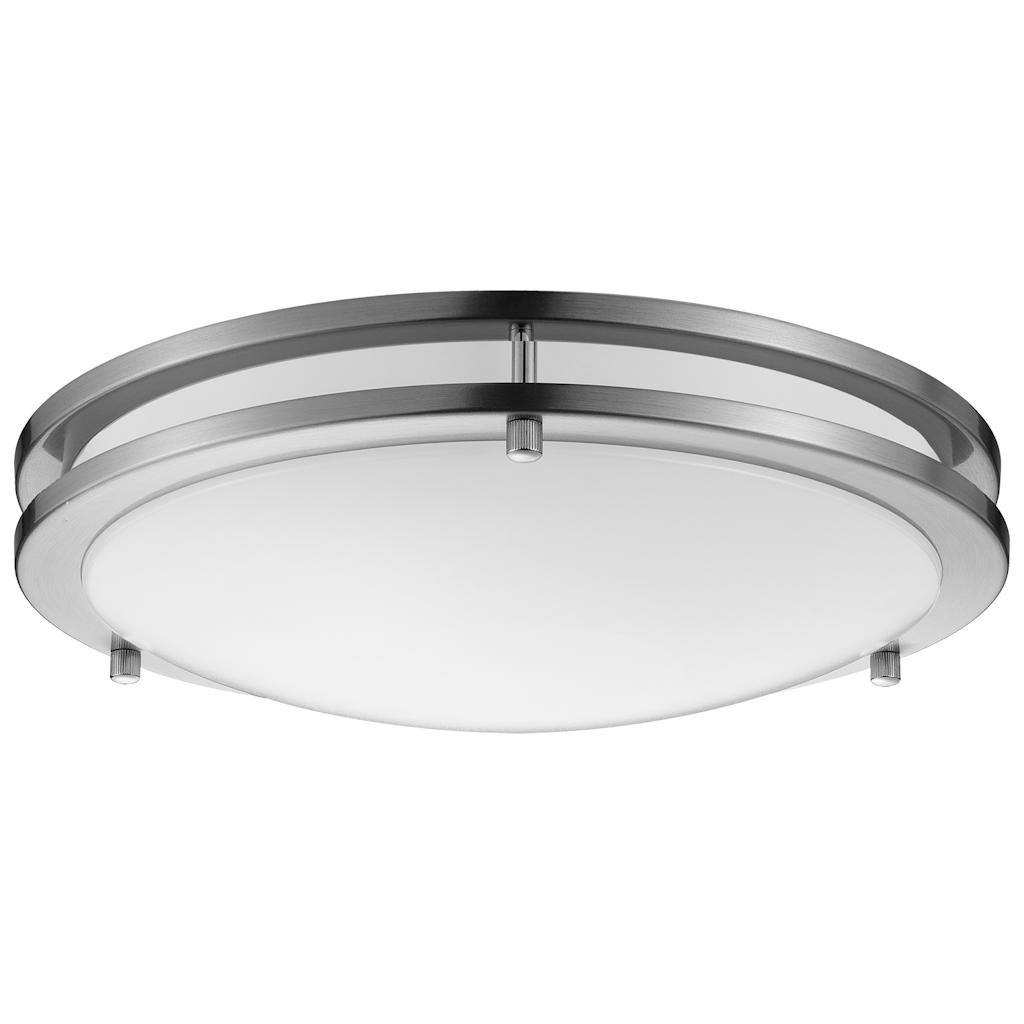 15 watt 120 volt CCT Selectable Brushed Nickel Indoor LED Flush Mount Fixture 1