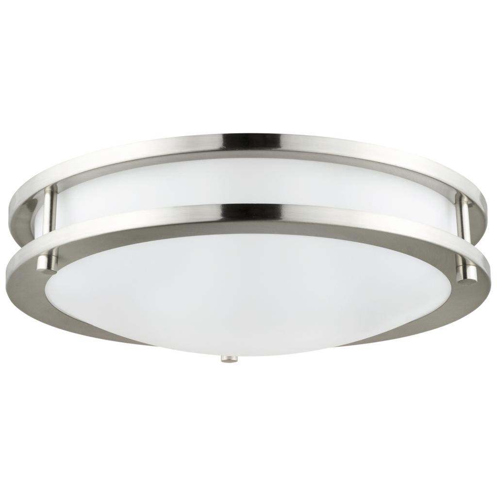 16" 24 watt 120 volt CCT Selectable Brushed Nickel LED Ceiling Light Fixture 1