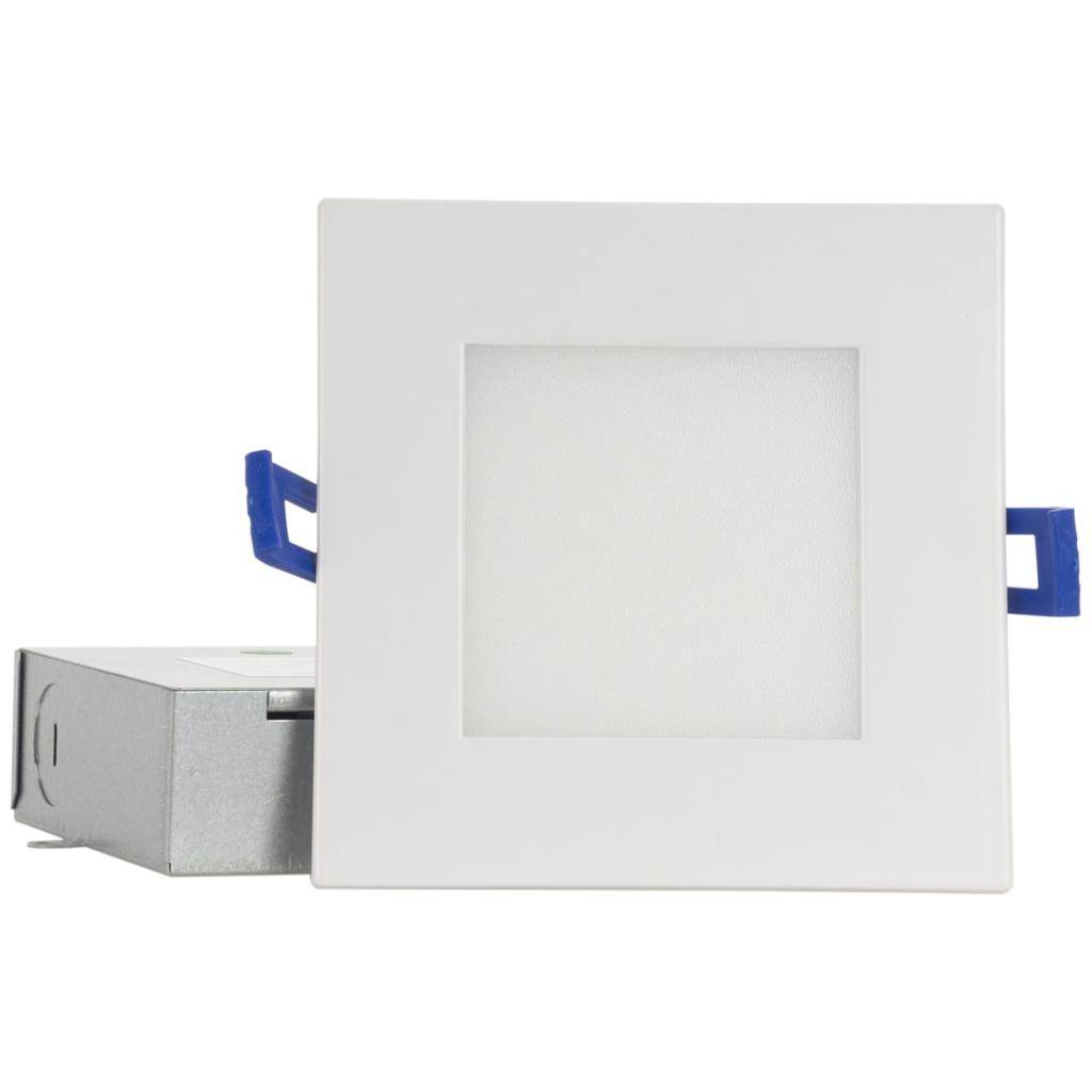 4" 12 watt 120 volt CCT Selectable White Square LED Recessed Downlight 1