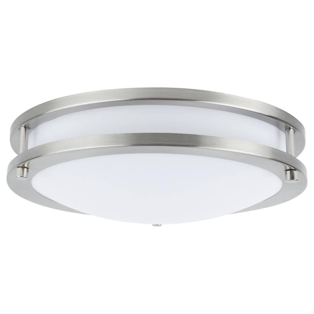14" 21 watt 120 volt CCT Selectable Brushed Nickel LED Ceiling Fixture 1