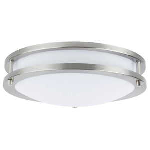 14" 21 watt 120 volt CCT Selectable Brushed Nickel LED Ceiling Fixture 1