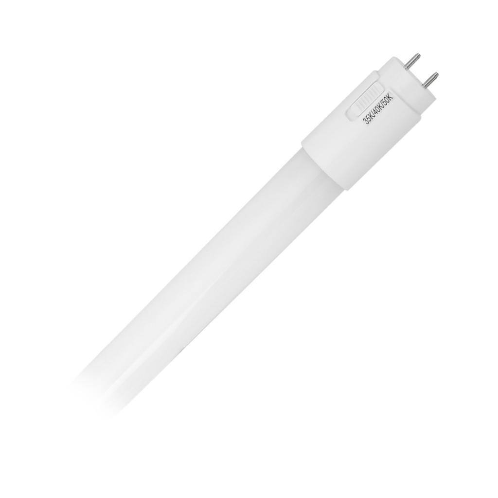 4' 12.5 watt 120/277 volt T8 Medium Bi-Pin Base CCT Selectable Frosted LED Light Bulb 1