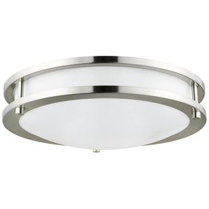 15 watt 120 volt 3000K Natural White Brushed Nickel LED Light Fixture 1