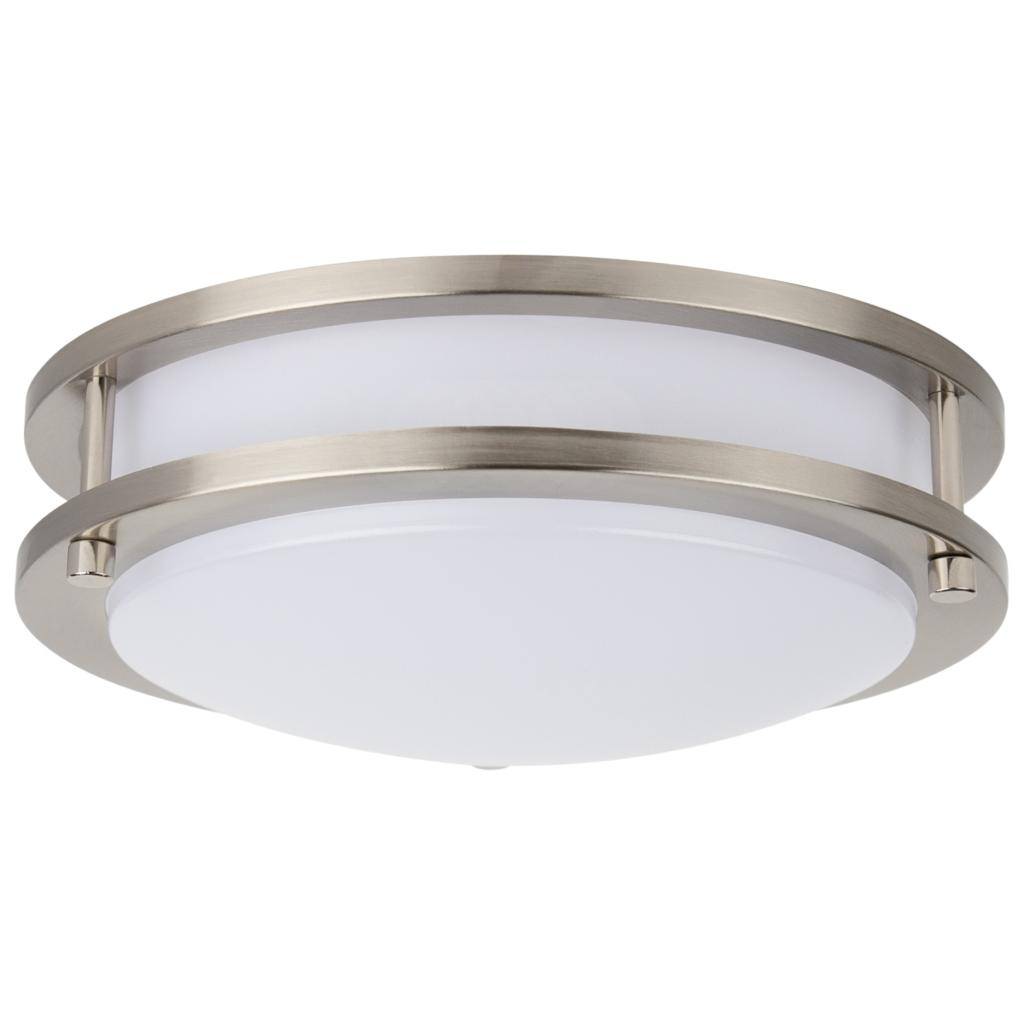10" 15 watt 120 volt Brushed Nickel CCT Selectable LED Ceiling Light Fixture 1