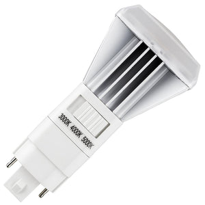 11 watt 120/277 volt PLV 2-Pin Base CCT Selectable Fluorescent Replacement LED Light Bulb 1