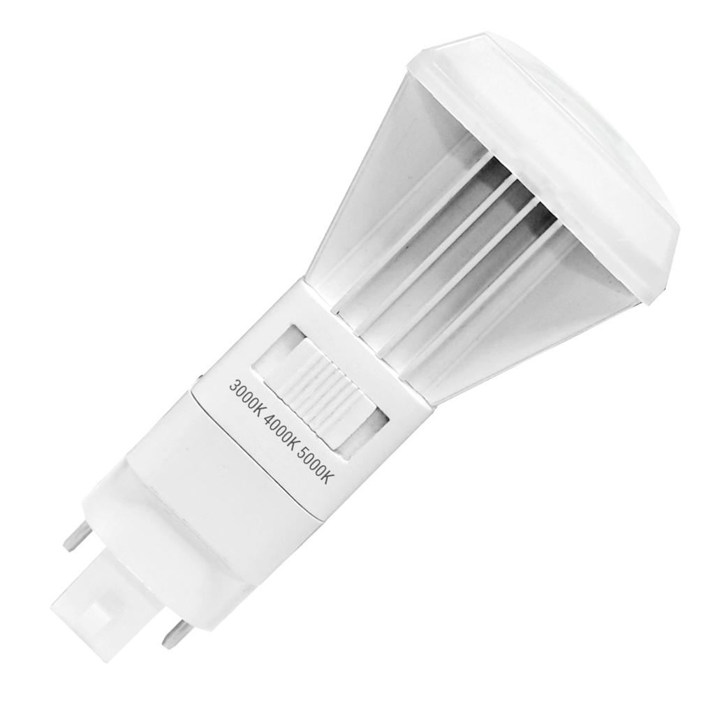 11 watt 120/277 volt PLV 2-Pin Base CCT Selectable LED Light Bulb 1