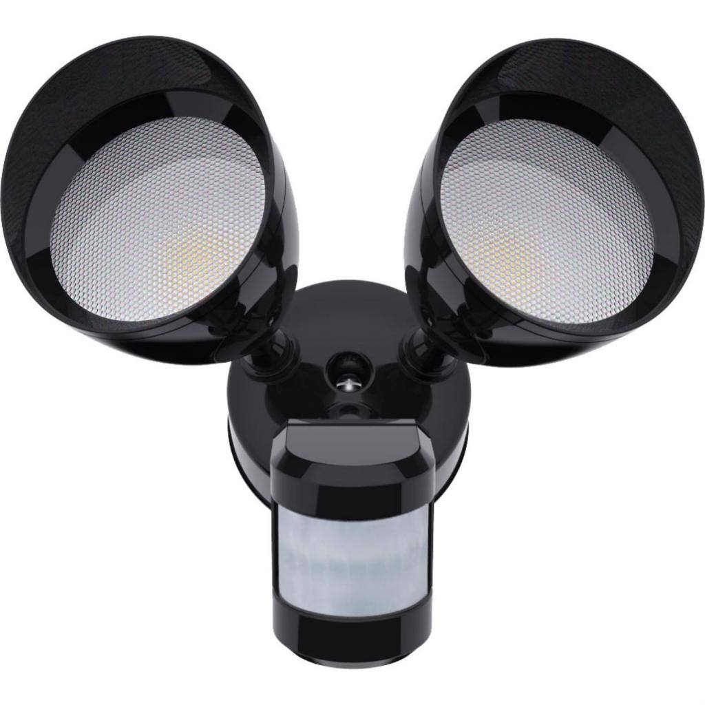 2 Lamp 20 watt 120 volt Black LED Security Light with Motion Sensor 1
