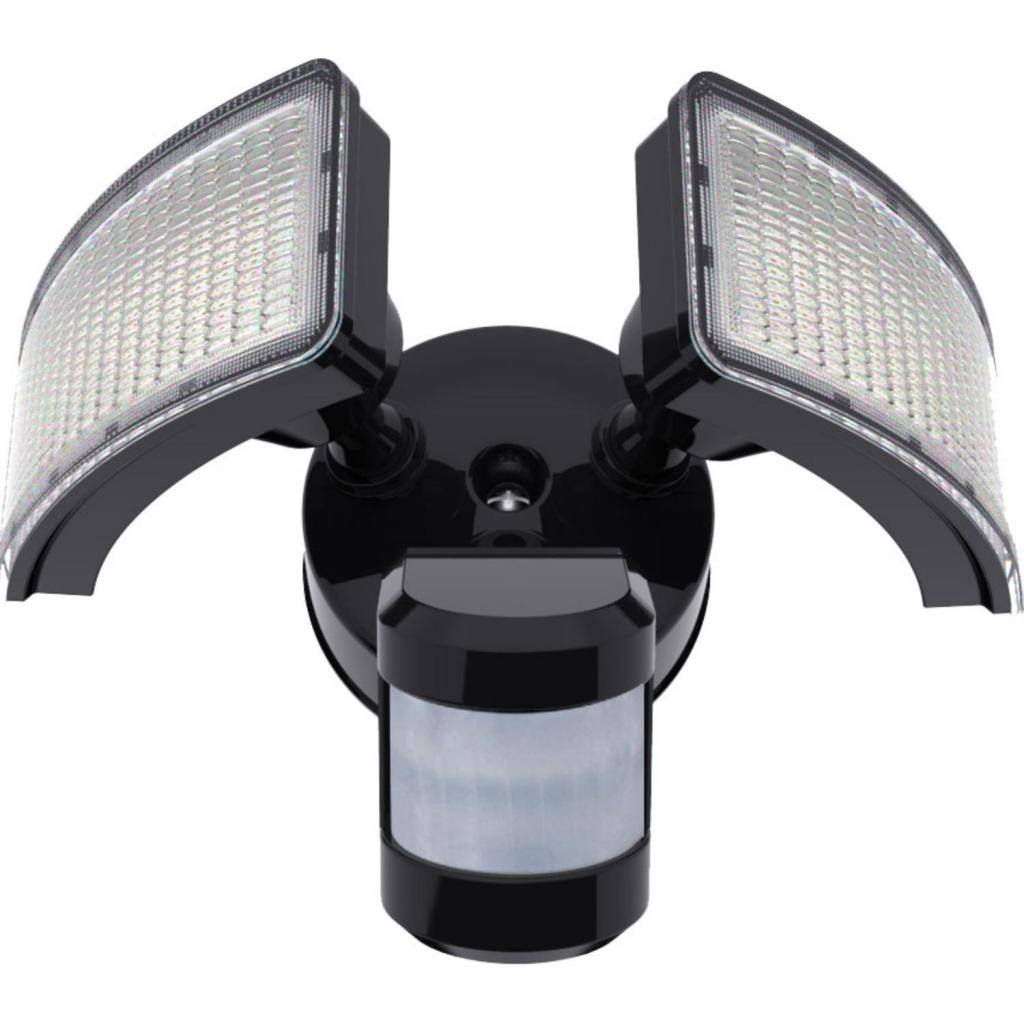 2 Lamp 24 watt 120 volt Black LED Security Light with Motion Sensor 1
