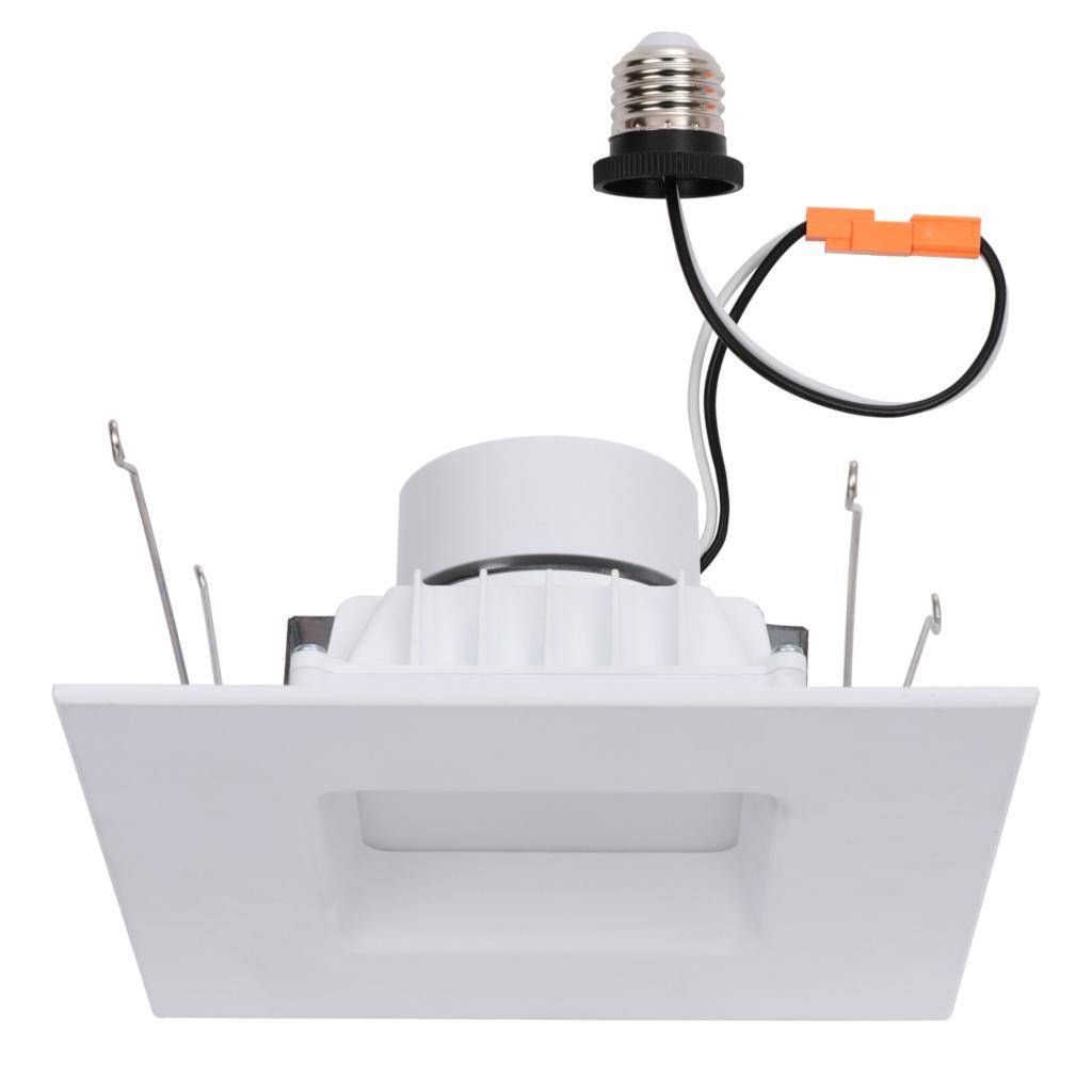 5-6" 14 watt CCT Selectable Medium Screw Base Square White 1