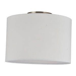 120 volt Semi-Flush Fabric Drum Ceiling Light Fixture 1