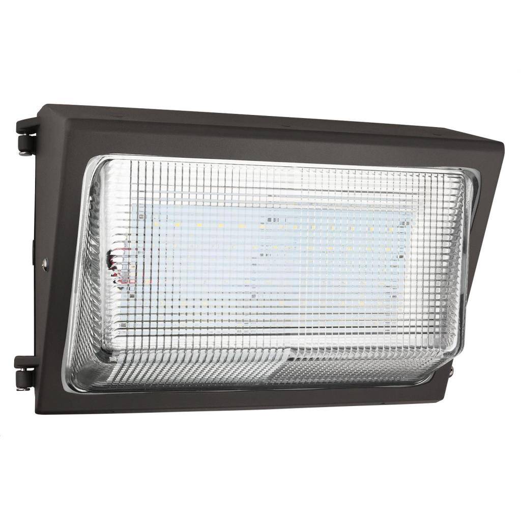 40 watt 120/277 volt 4000K Cool White Bronze Dimmable LED Wallpack 1