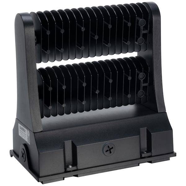 60 watt 100/277 volt CCT Selectable Black Rotatable Dimmable LED Wallpack 3