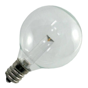 0.8 watt 120 volt G40 Candelabra Screw Base 2700K Warm White Dimmable LED (25 Pack) 1