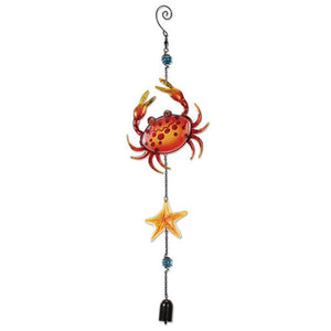 28" Crab & Star Fish Dangler Garden Bell 1