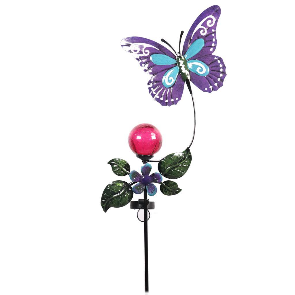 Solar Butterfly Sunset Vista Designs Stake 1