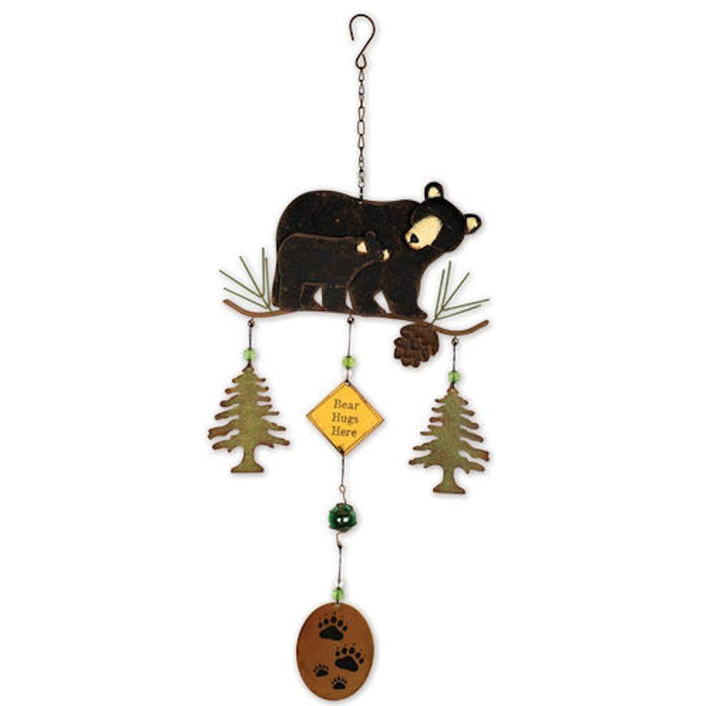 24" Rustic Black Bear Spinner 1