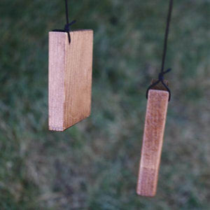 31" Apricot  Bamboo Wind Chime 3