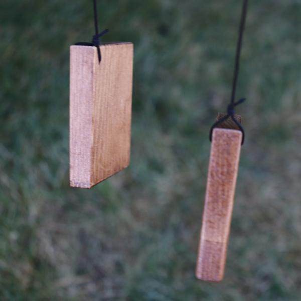 31" Apricot  Bamboo Wind Chime 3