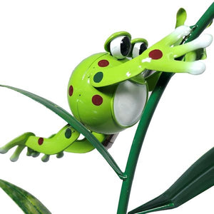 Green Frog Sunset Vista Designs Stake 2