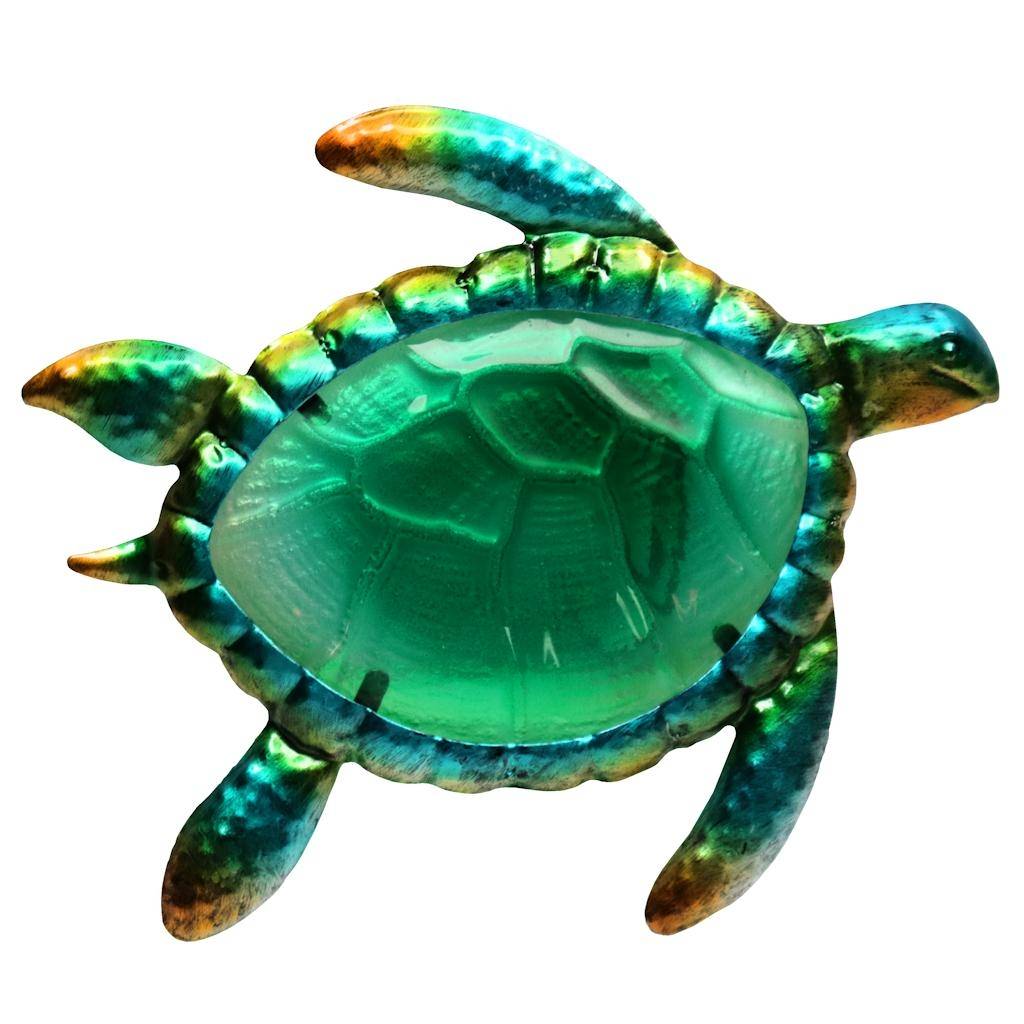 16" Sea Turtle Blue/Green Sunset Vista Designs Wall Decor 1