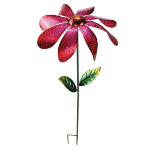 48" Daisy Pink Wind Spinner 1