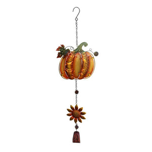 24" Orange Pumpkin Dangler Garden Bell 1