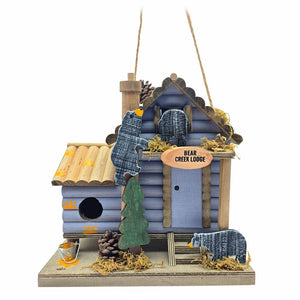 8.75" Brown Bear Creek Lodge Bird House 1