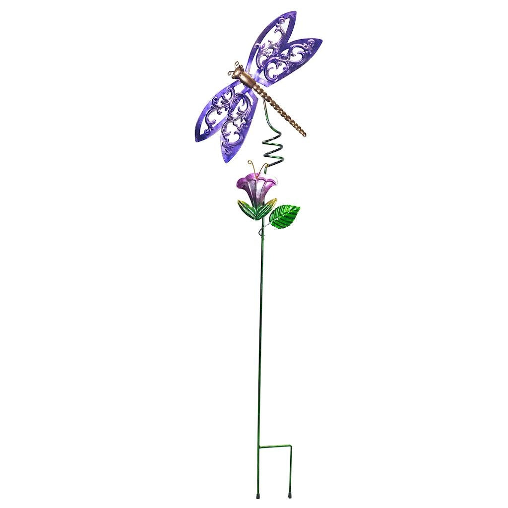 Dragonfly Sunset Vista Designs Stake 1