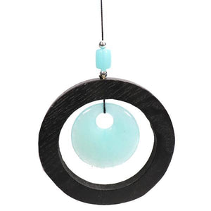34" Tranquil Blue Gem Stone Chime Wind Chime 3